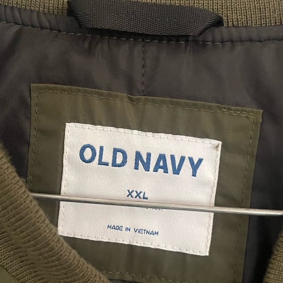 Old navy used once military green jacket size xxl - Picture 3 of 3